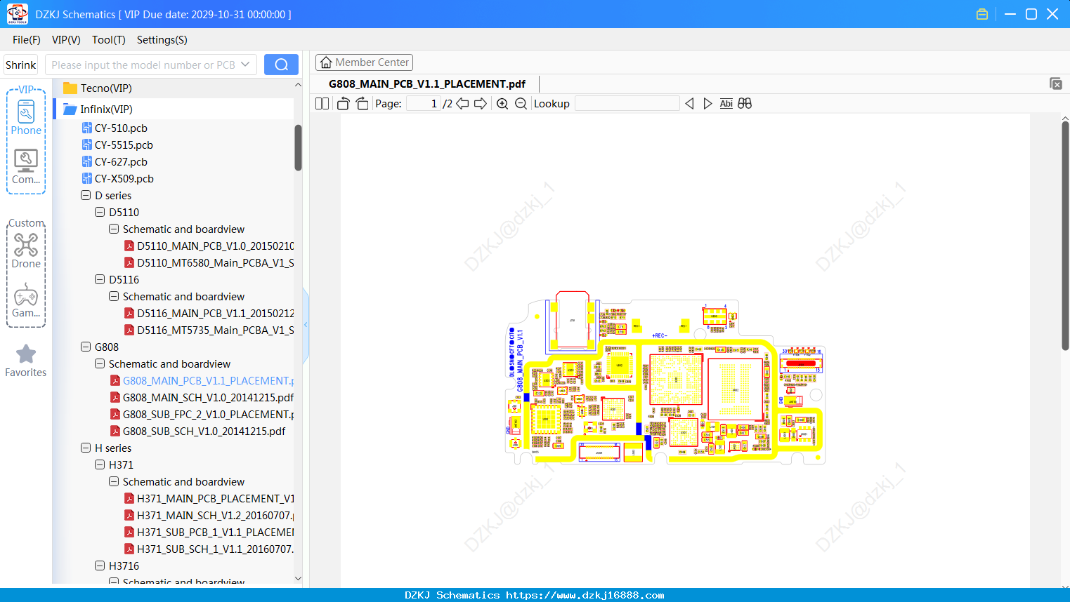 Infinix G808_MAIN_PCB_V1.1_PLACEMENT
